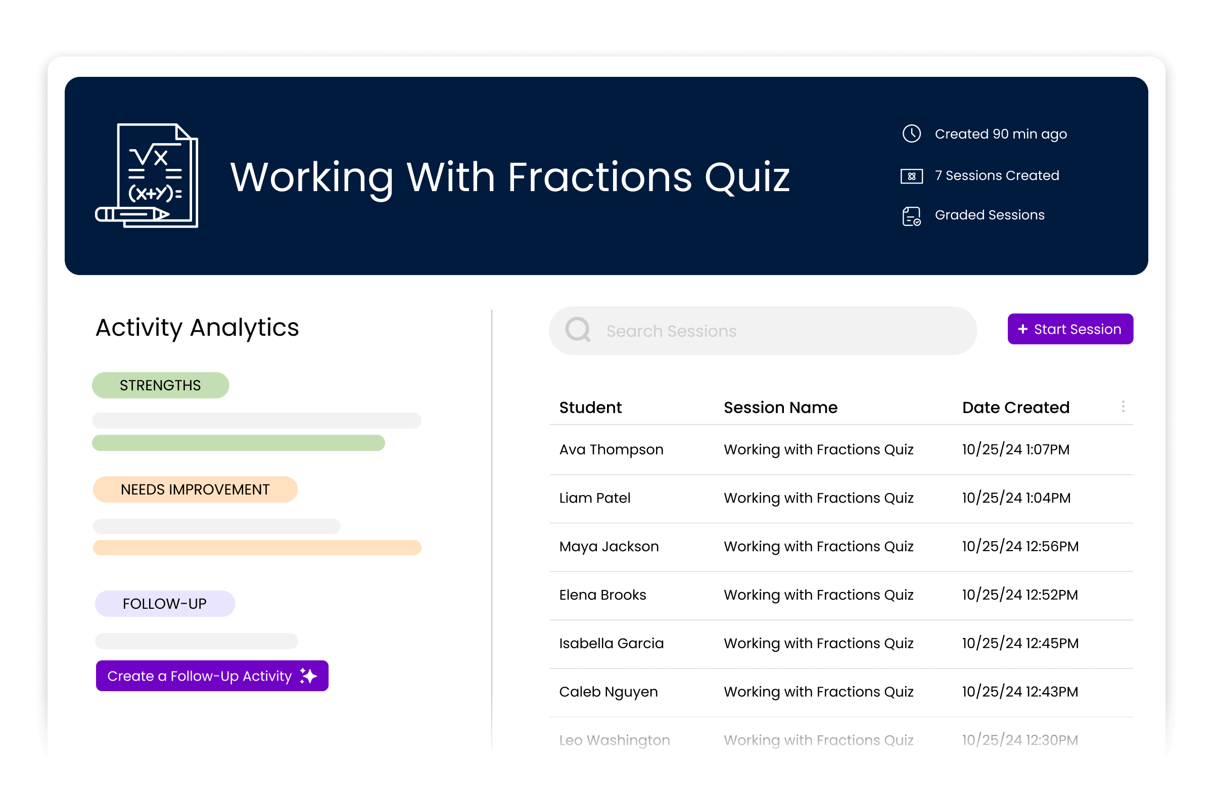 Student Progress Tracking